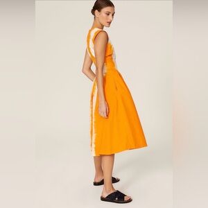 MSGM Denim Abito Midi Dress